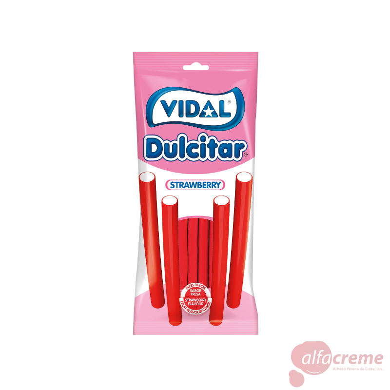 Vidal Dulcitar Strawberry 100G W/14