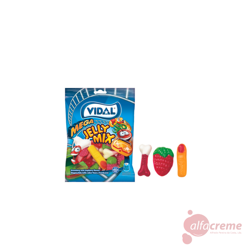 Vidal Mega Jelly Mix 100G W/14