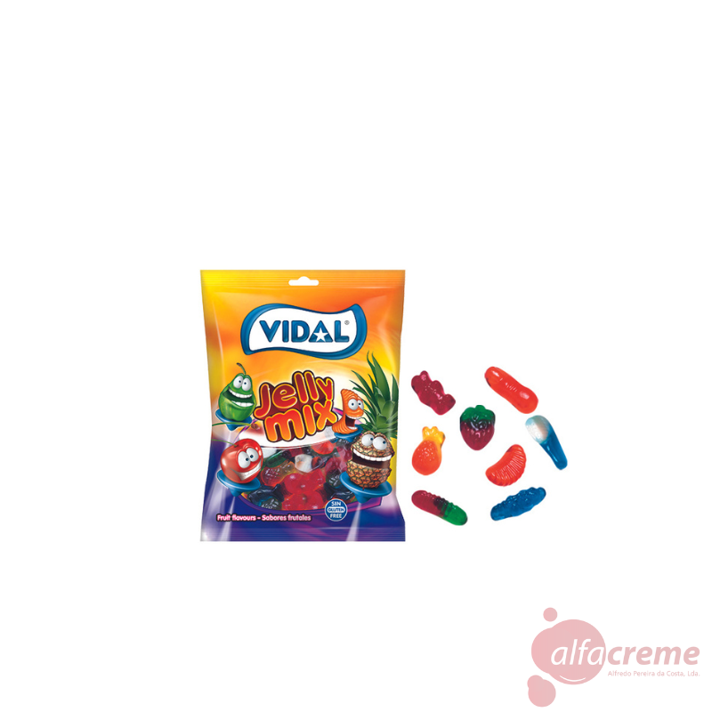Vidal Jelly Mix Fruit 100G W/14