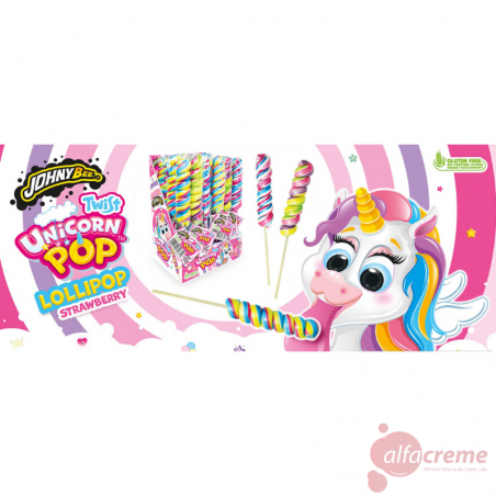 JohnyBee Twist Unicorn Pop 50 Gr  W/24