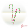 Candy Cane Branco Vermelho e Verde 12 Gr C/100