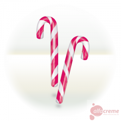 Candy Cane Branco/Vermelho 28 Gr