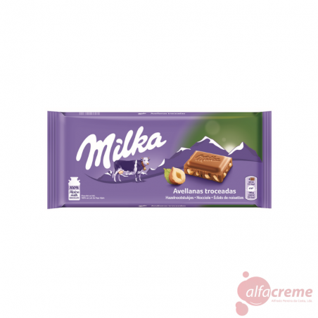 Milka Avellanas Troceadas 100G