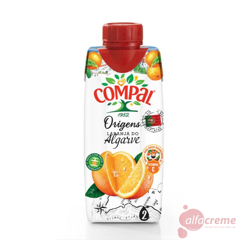 Compal Orange Flavour 0,33L W/18