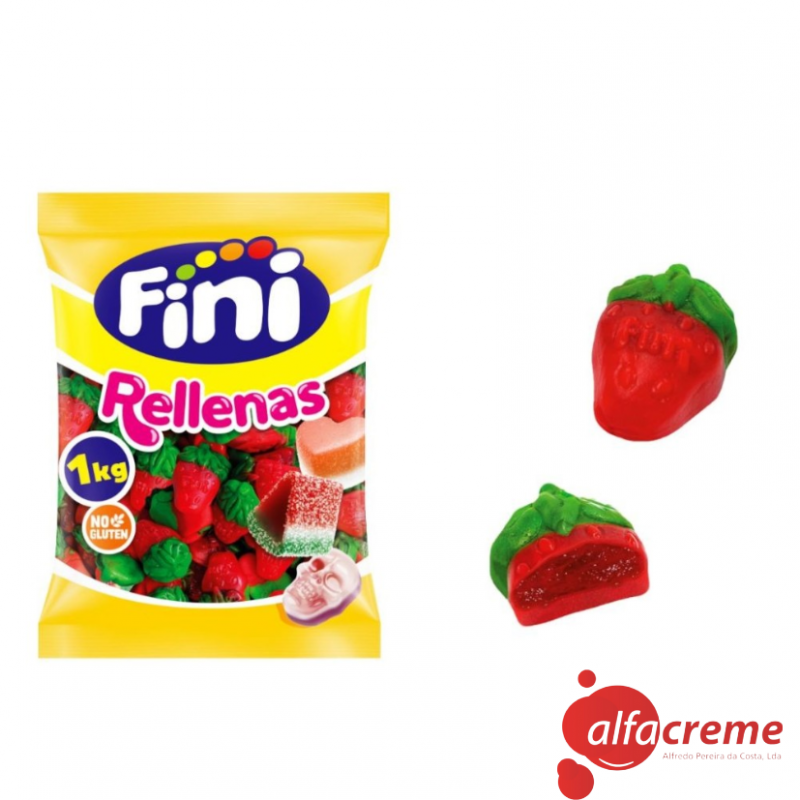 Morangos Selvagens Recheados Fini 1Kg