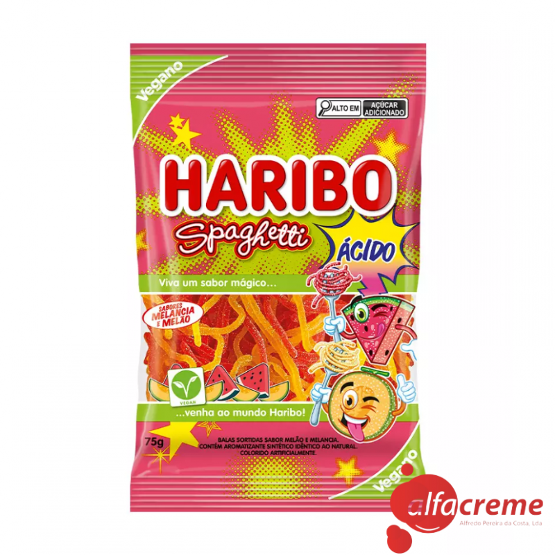 Esparguete Melancia Haribo 75 Gr C/18