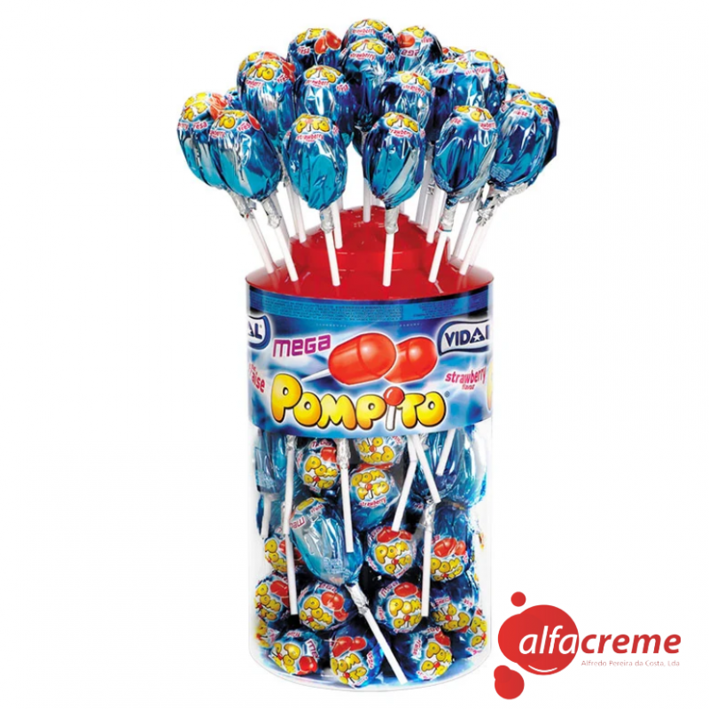Mega Pompito Fresa Vidal C/40