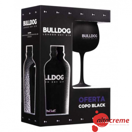 Gin Bulldog London Black W/Glass