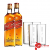 2 Whisky J.Walker Red + 4 copos