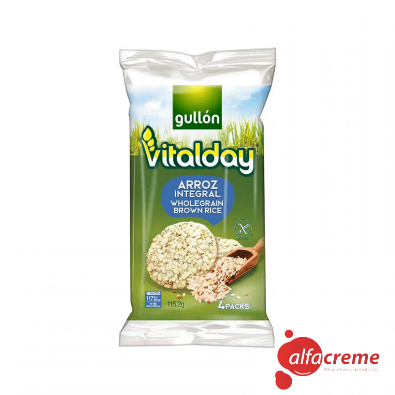 Vitalday Tortitas Arroz Integral Iogurte 4X31.3 Gr