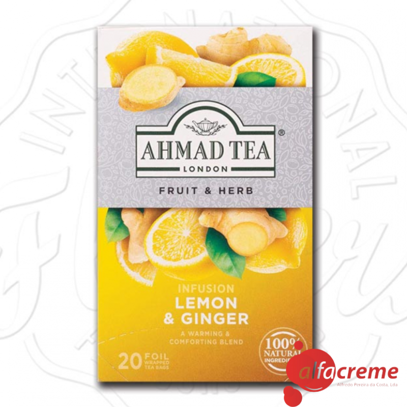 AHMAD Lemon E Ginger Tea W/20