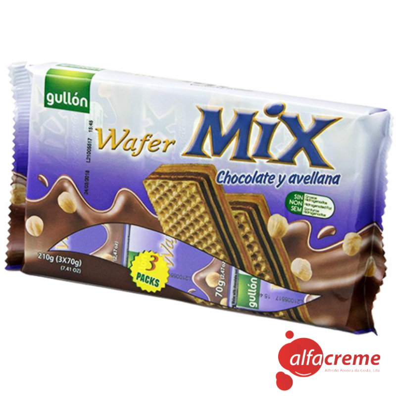 WAFFER Mix Chocolate y Avellana 3X60 Gr