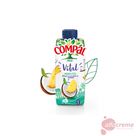 Compal Vital Coconut Pineapple  Flavour 0,33L W/18