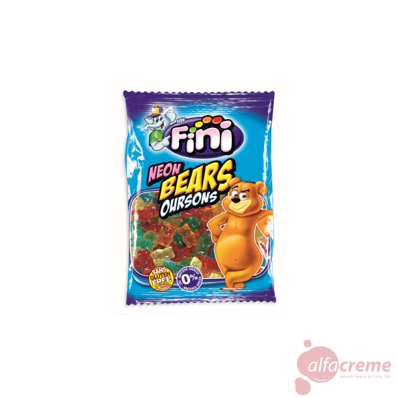 Fini Jelly Neon Bears 100g W/12